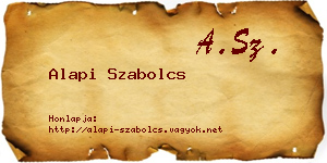 Alapi Szabolcs névjegykártya